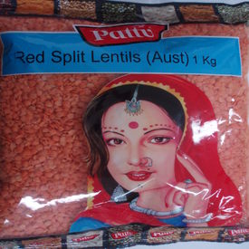 Red Split Lentils (Aust.)-Pattu-1 Kg